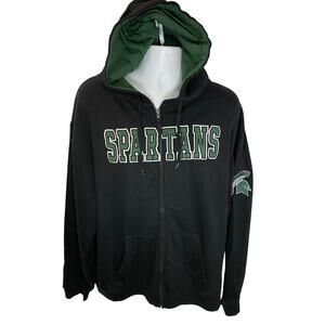 Michigan State Spartans Full Zip Pullover Jacket Mens 2XL Campus Heritage